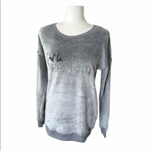 JENNI Intimates C’est le Weekend Plush Top NWOT M